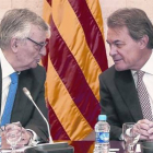 Eduardo Torres-Dulce junto al presidente Artur Mas, el pasado mes de julio.-Jordi Bedmar