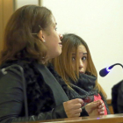 Las acusadas Marcia L.P. y su hermana L.P., ayer en el juicio en su turno de declaración.-ICAL