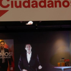 El líder de Ciudadanos, Albert Rivera, en el acto de inicio de campaña en Madrid.-EFE / JUANJO MARTÍN