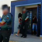 Momento de la detención de los atracadores.-POLICÍA NACIONAL DE BURGOS.