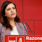 La portavoz del comité electoral federal del PSOE, Esther Peña.-EFE