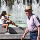 Segunda ola de calor en Valladolid en la zona de Plaza Zorrilla y Campo Grande.- PHOTOGENIC