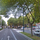 Paseo de Zorrilla, a la altura de la calle Estadio.-Google Maps