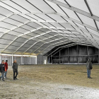 Montaje de la carpa principal de la concentración preparatoria de Motauros-Santiago G. del Campo