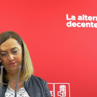 Virginia Barcones, durante su comparecencia ante los medios.-ICAL