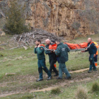 Rescatan a una mujer de 49 años de La Rioja que había sufrido una caída desde cinco metros de altura en las Hoces del Duratón (Segovia)-ICAL