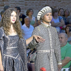 Recreación de la muerte de la reina Isabel la Católica en el Palacio Testimonial de Medina del Campo durante la Semana Renacentista.-PABLO REQUEJO