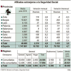 Afiliados extranjeros a la Seguridad Social-ICAL