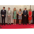 l presidente de la Junta, Juan Vicente Herrera, junto al consejero de Fomento y Medio Ambiente, Juan Carlos Suárez-Quiñones, y otros miembros de la ejecutiva regional en la toma de posesión-ICAL