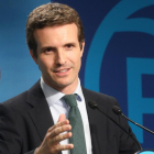 Pablo Casado, presidente del PP.-