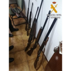Foto de las armas incautadas en Zamarra.-GUARDIA CIVIL SALAMANCA