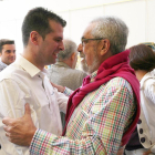 El secretario general del PSOE de Castilla y León, Luis Tudanca junto a Tomás Rodríguez Bolaños-ICAL