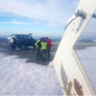 Rescate de un montañero enriscado en el pico Miravalles en Candín (León)-ICAL