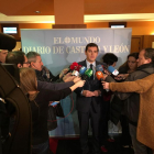 Albert Rivera a su llegada al club de prensa de El Mundo - Diario de Castilal y León.-EL MUNDO