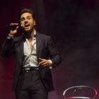 David Bustamante durante el último concierto que celebró en Valladolid-Pablo Requejo