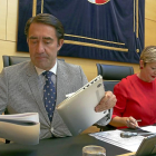 El consejero de Fomento y Medio Ambiente, Juan Carlos Suárez-Quiñones, en su comparecencia.-ICAL