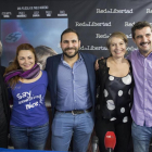 Pinedo, Fulconis, Moreno, Serna y Chapu en los Broadway, ayer.-ICAL