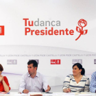 El secretario regional del PSOE, Luis Tudanca, preside la Comisión Ejecutiva Autonómica del partido-ICAL