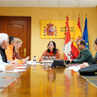La subdelegada del Gobierno en Valladolid, Alicia Villar, preside la reunión preparatoria del dispositivo especial con motivo de la concentración motera invernal Pingüinos 2024. ICAL