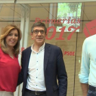 Imagen de los tres candidatos a la Secretaría General del PSOE-EUROPA PRESS