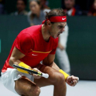 Rafa Nadal celebra un punto en la final de la Copa Davis ante Canadá.-X00213