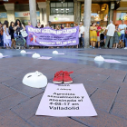 Imagen de la concentración en Valladolid pocos días después del asesinato de la niña.-J.M. LOSTAU