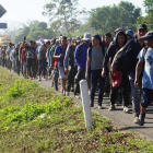 Unos 624 hondureños fueron deportados de México y otros 51 retornaron de Guatemala de manera voluntaria.-EFE