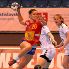 Elena Cuadrado, con la selección española-E.M.