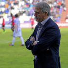 Paco Herrera, con semblante de preocupacióm, durante la última derrota en Zorrilla.-PABLO REQUEJO (PHOTOGENIC)
