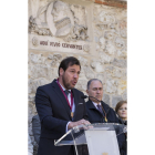 Acto Cultural de Conemoración del IV Centenario de la Muerte de Cervantes en el que participa el alcalde de Valladolid, Óscar Puente, entre otros-ICAL