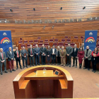 Varios miembros de la Comisión de Asesoramiento de la celebración  del aniversario del Estatuto.-ICAL