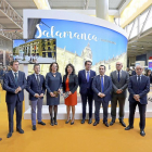 Ramírez, López, García Cirac y Asián en el stand de Salamanca .-ICAL