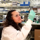 La bióloga leonesa Pilar de la Puente en su laboratorio en Sanford Research.-EL MUNDO