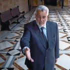 El primer ministro marroquí, Abdelilá Benkirane, en el Palau de la Generalitat.-Foto: JOAN CORTADELLAS