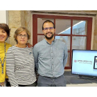 Ana María Fermoso, María Isabel Manzano y Juan Blanco en las instalaciones de la Universidad Pontificia de Salamanca.-EL MUNDO