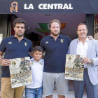 Fernando G. Altés, Michael Walker -Fitton y Juan Carlos Martín, en la presentación de la campaña.-P. Requejo