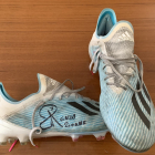 Las botas firmadas de Enzo Zidane. - EM