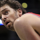 Pau Gasol durante un partido con los Bulls esta temporada.-AP