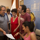 El alcalde de Zamora, Francisco Guarido, y el portavoz municipal socialista, Antidio Fagúndez, exponen el acuerdo alcanzado para gobernar el Consistorio zamorano.-ICAL