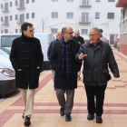 Los concejales del Grupo Municipal Socialista visitan las obras ya concluidas de Reyes Católicos en Valladolid. E.M.