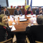 La consejera de Economía y Hacienda, Pilar del Olmo, asiste a la primera reunión del grupo de trabajo sobre la minería-Ical