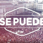 Una de las imágenes que se pueden ver en el vídeo de la canción de Podemos.-