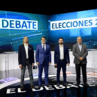Los cuatro candidatos participantes en el debate autonómico-ICAL