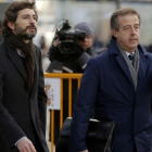 Oleguer Pujol, a su llegada a la Audiencia Nacional el pasado 12 de enero.-JOSÉ LUIS ROCA