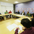 El portavoz de Medio Ambiente del Grupo Socialista, José Luis Aceves, mantiene una reunión con representantes de los agentes medioambientales de Castilla y León-Miriam Chacón / ICAL