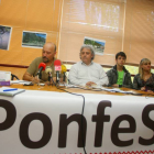 Rueda de prensa de la plataforma Ponfesil de Ponferrada-Ical