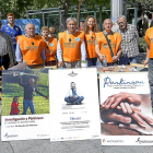 La Asociación del Párkinson de Valladolid en el photcall solidario en la Plaza Zorrilla.-J.M. LOSTAU