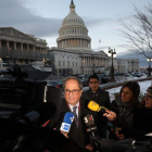 Quim Torra, a las puertas del Capitolio, en Washington.-ACN