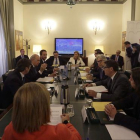 Ciudadanos, Unio, UpyD y, PAR han firmado hoy su adhesión al Pacto por las libertades y contra el terrorismo firmado por PP y PSOE.-