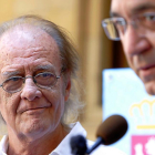Luis Eduardo Aute en la presentación del programa de recitales de poesía.-ICAL
